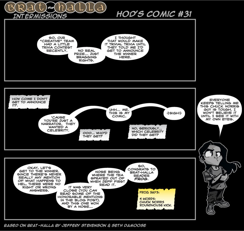 Brat-halla Intermissions: Hod’s Comic #31