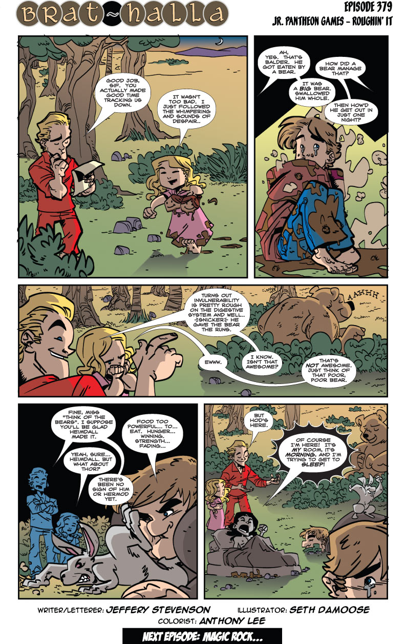 Brat-halla #379 – Jr. Pantheon Games: Roughin’ It